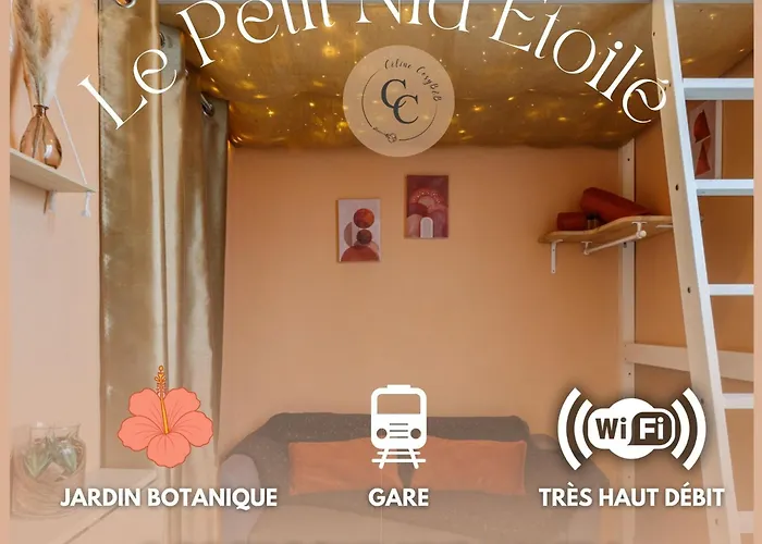 Le Petit Nid Etoile - Gare, Jardin Botanique, Wifi *