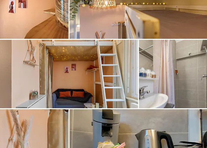 Le Petit Nid Etoile - Gare, Jardin Botanique, Wifi Апартаменты