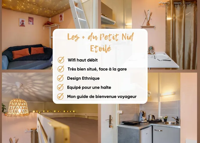 Le Petit Nid Etoile - Gare, Jardin Botanique, Wifi